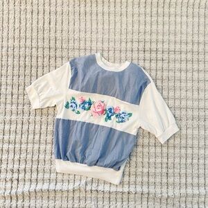 American spectator Vintage Floral Blouse